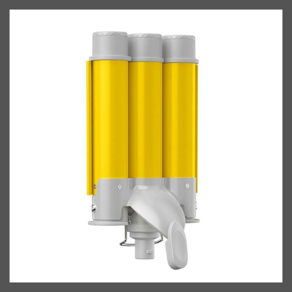 Open Box - Conair -  Style Chemistry Triple Barrel Hair Waver At Yellow